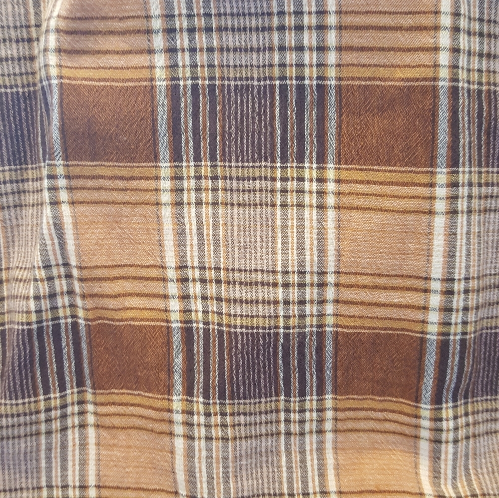 Universal Thread Brown Plaid Blouse - image 4